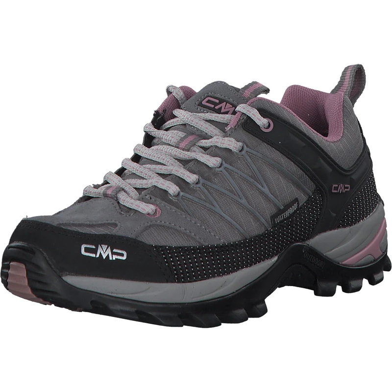 CMP Women's Rigel Low Wmn Trekking Shoes Wp Hiking Shoes, Cemento Fard, 8.5 UK