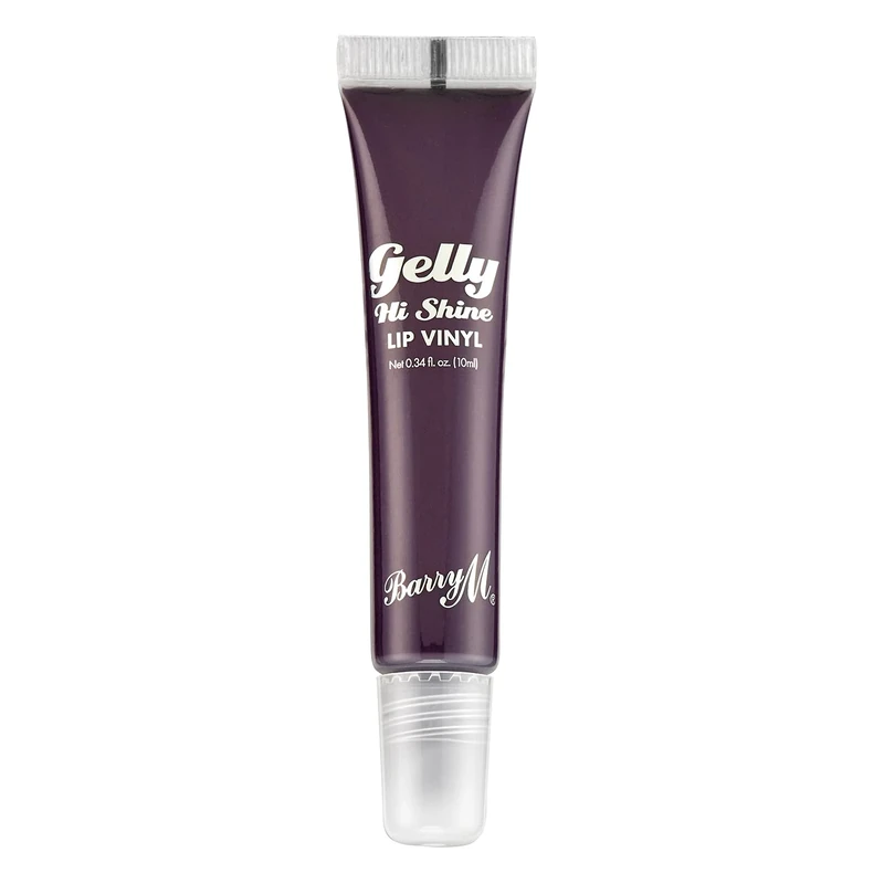 Barry M Gelly Hi Shine Lip Vinyl Gloss, Shade Wandering - Deep Purple | Glossy Finish