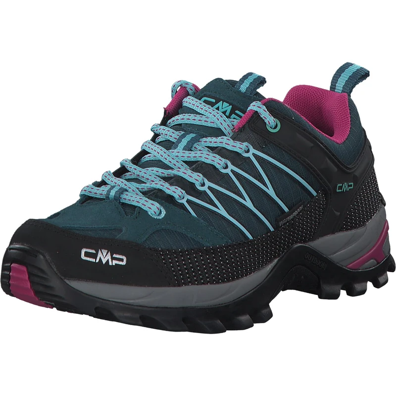 CMP Women's Rigel Low Wmn Trekking Shoes Wp Hiking Shoes, Deep Lake Acqua, 5 UK