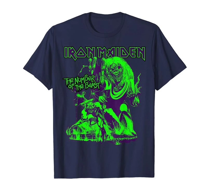 Iron Maiden Number of the Beast Halloween Green Eddie T-Shirt
