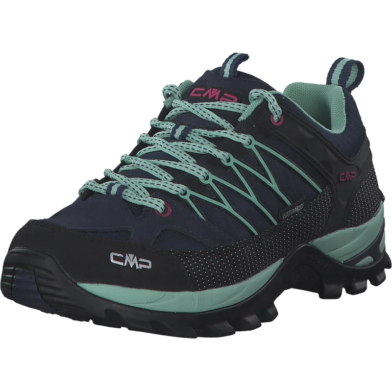 CMP Women's Rigel Low Wmn Trekking Wp Walking Shoe, Blue-Acqua, 37 EU