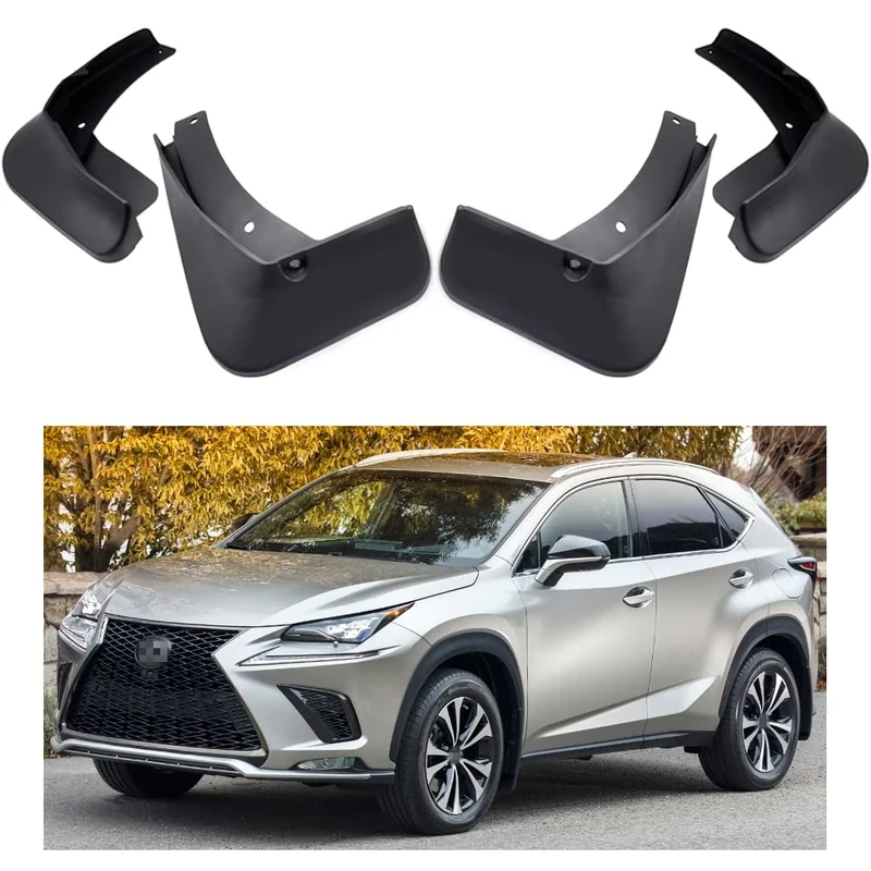 MOERTIFEI Car Mudguard Mud Flaps Splash Guard Fender Compatible with 2018-2021 Lexus NX 300 / NX 300 F Sport (No Hybrid Models)