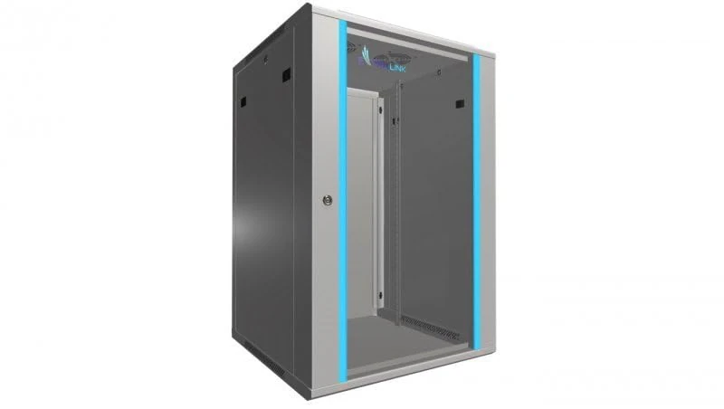 ARMARIO PARED EXTRALINK-19, 18U 600MM, D, VIDRIO, GREY