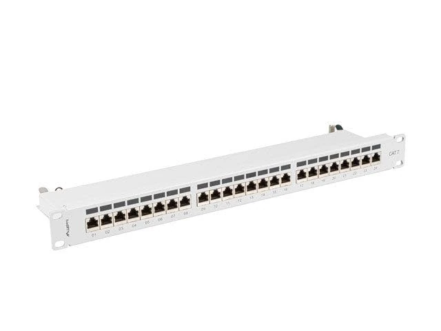 LANBERG PPS7-1024-S PATCH PANEL 24 PUERTOS 1U CAT.7 FTP GREY