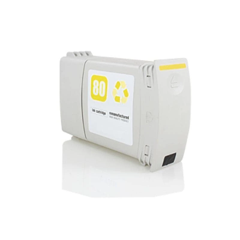 HP 80 AMARILLO CARTUCHO DE TINTA GENERICO C4848A