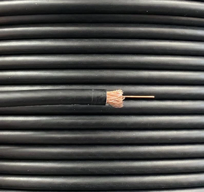 Part King 10m Black RG59 Coaxial Cable for TV Aerial Satellite PoC Coax CCTV