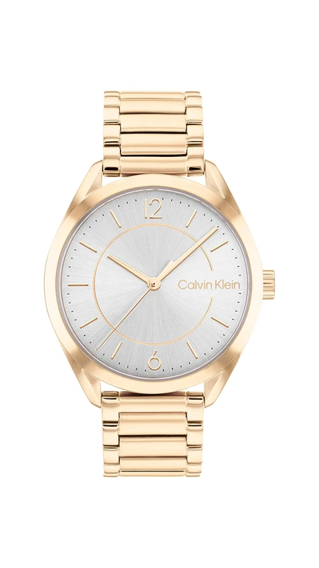 Calvin Klein Analogue Quartz Watch for Women with Carnation Gold Colored Stainless Steel Bracelet - 25200191