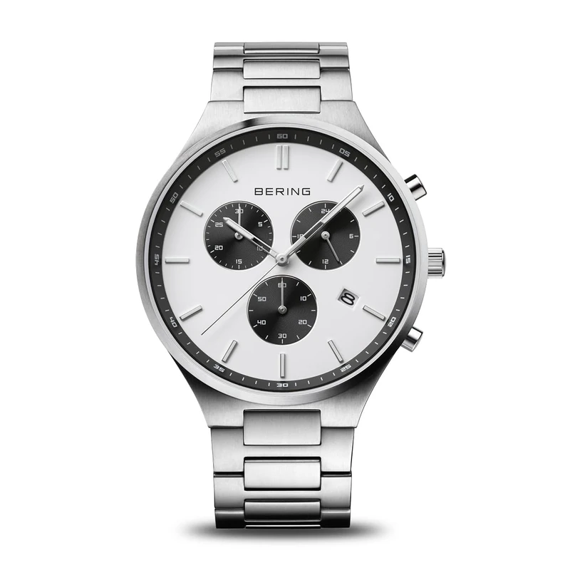 BERING Men's Analogue Quartz Watch with Stainless Steel Strap 11743-704 - Image 1