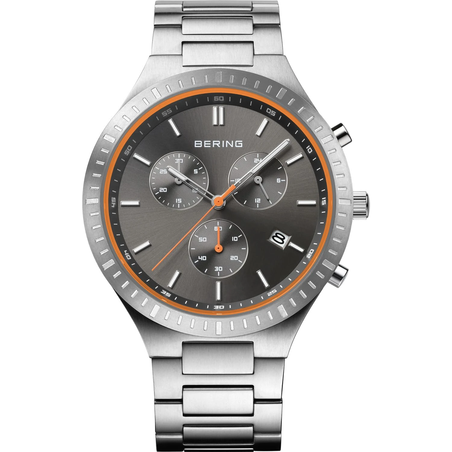 BERING Men's Watch Quartz Movement - Titanium Collection with Titanium and Sapphire Crystal 11743-709 - Waterproof: 5 ATM
