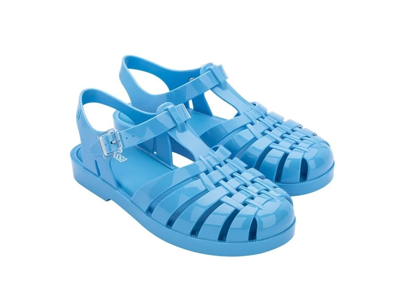Melissa Unisex Ownership Display Flat Sandals, Blue, 8.5/9 UK