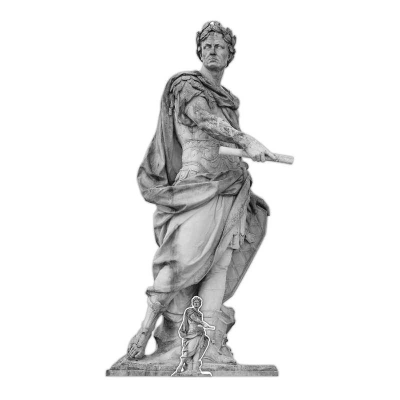 SC4147 Julius Caesar Roman Statue Large Cardboard Cutout Rome Theme - Image 1