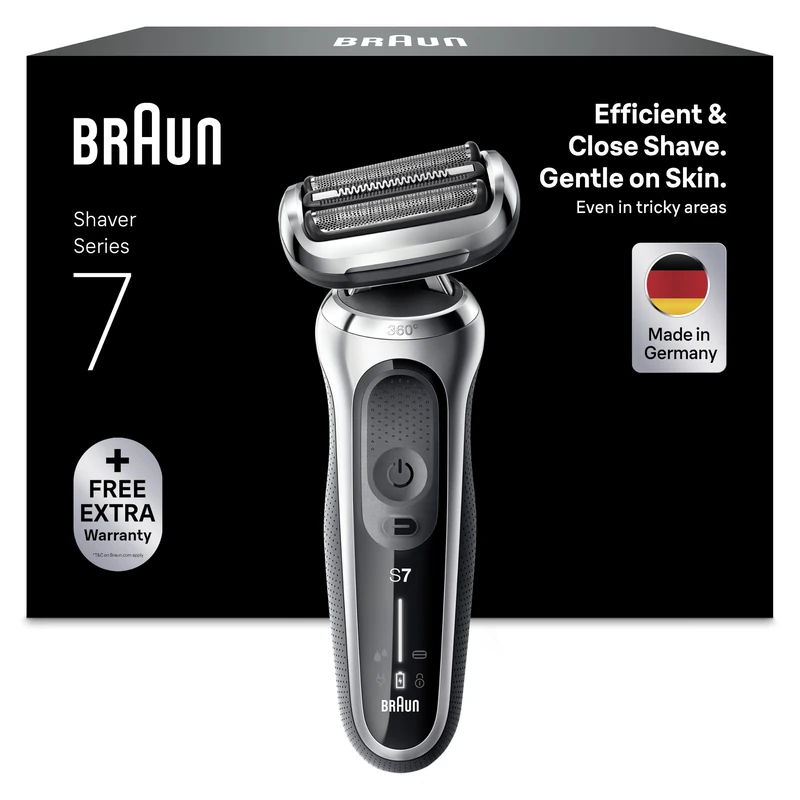Braun Series 7 71-S1000s Electric Shaver for Men, Blue