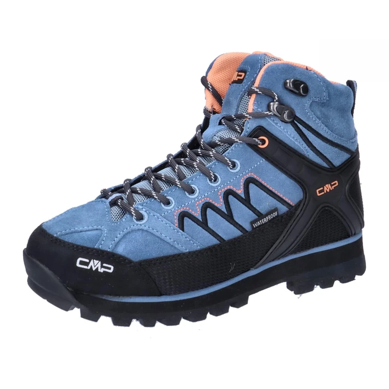 CMP Women's Moon Mid WMN Trekking Shoe WP, Azure, 4 UK Light Blue