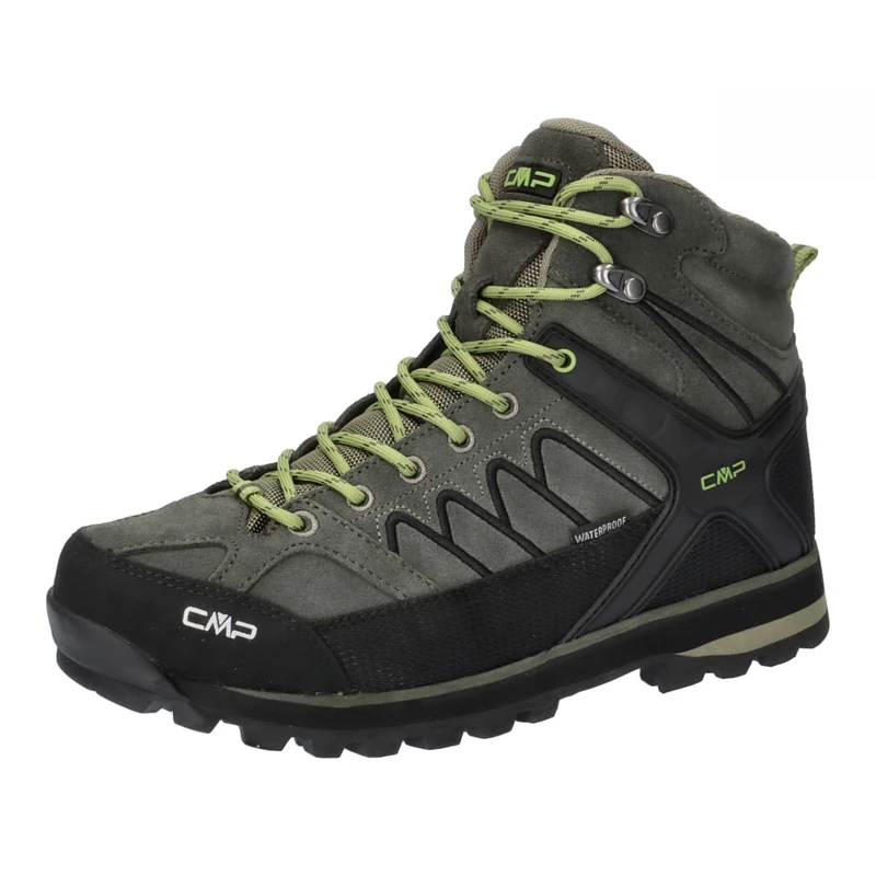 CMP Men's Moon MID Trekking Shoes WP, Military, 6.5 UK