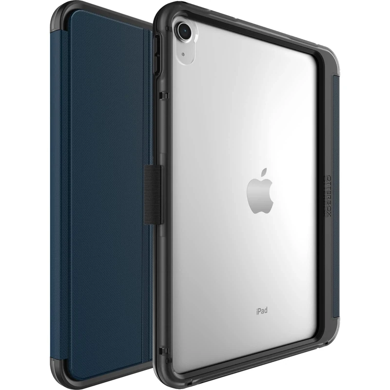 OtterBox Symmetry Folio Case for iPad 10th gen 2022, iPad 11th gen 2025 (A16), Shockproof, Drop proof, Slim Protective Folio Case, Tested to Military Standard, Blue, No Retail Packaging