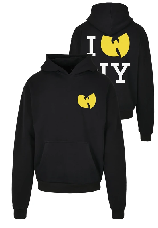 MT Upscale Mister Tee Men's MT2106-WU Tang Loves NY Heavy Oversize Hoody Sweatshirt, Black, M, black, M