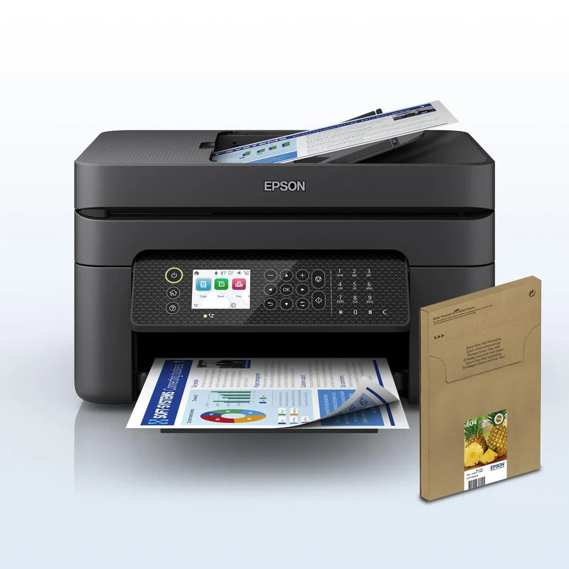 Epson Workforce WF-2950DWF Print/Scan/Copy Wi-Fi Printer with Additional Ink Multipack