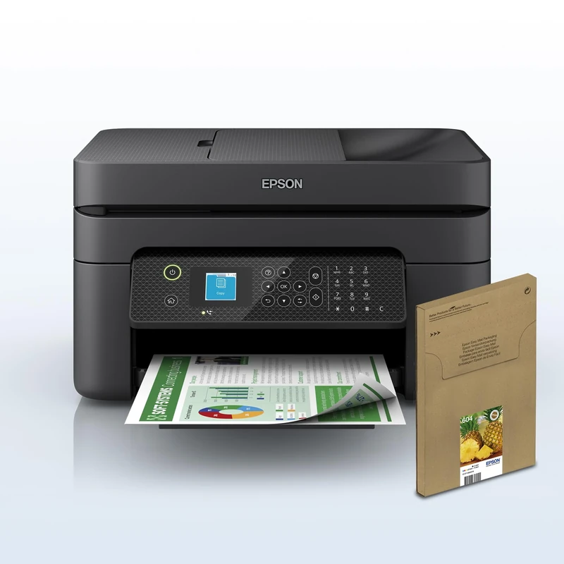 Epson Workforce WF-2930DWF Print/Scan/Copy Wi-Fi Printer with Additional Ink Multipack