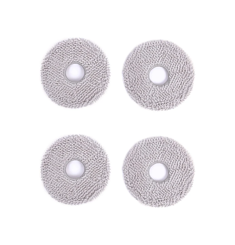 ECOVACS DEEBOT OMNI/X1e X1 TURBO/T10 TURBO/T20 Omni, Improved Wipes, Pack of 4, D-WP04-0012, Polyester