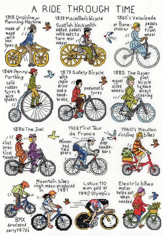Bothy Threads A Ride Through Time Counted Cross Stitch Kit