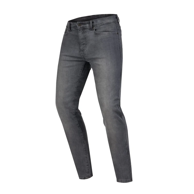 OZONE MOTO Men's Striker-rg Motorcycle Trousers, Grey Washed, 32W / 32L