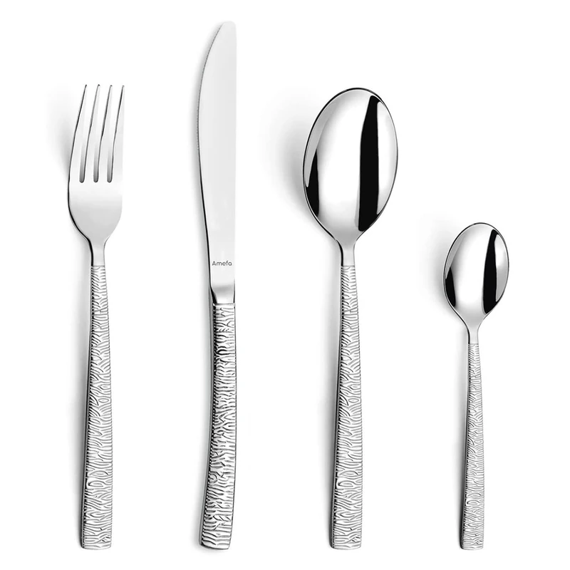 Amefa Havane Jungle 18/0 Stainless Steel 24pc Cutlery Set for 6 People