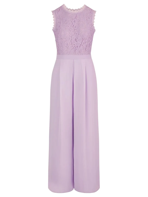 APART Fashion Women's Overalls Jumpsuit, Purple, 20