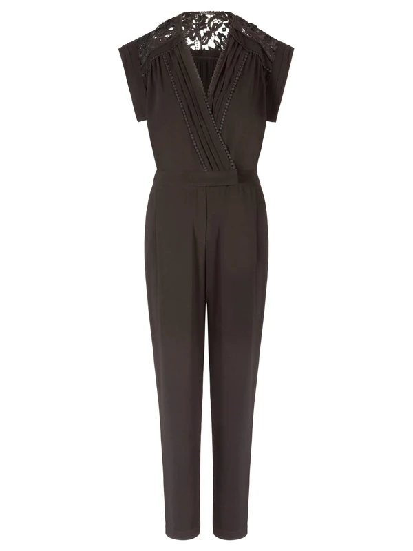 ApartFashion Women's Overalls Jumpsuit, Black, 10