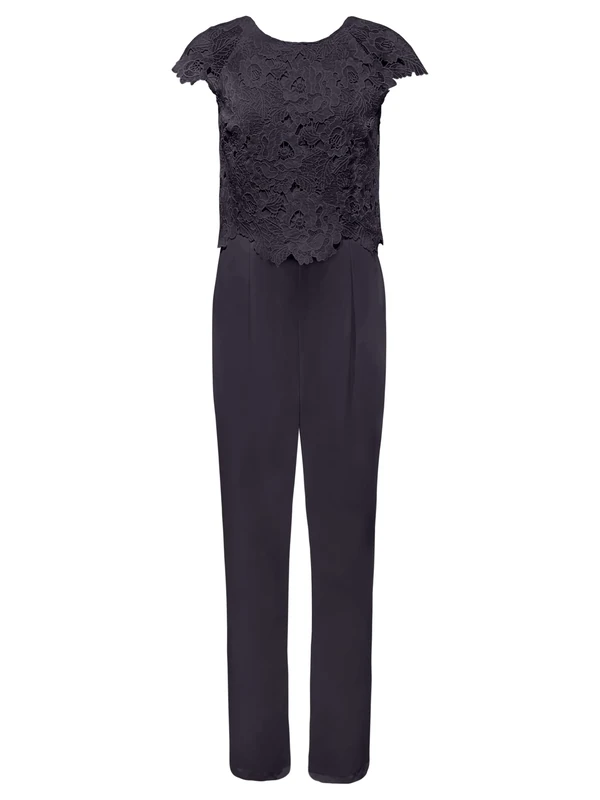 APART Fashion Women's Overalls Jumpsuit, Navy, 10