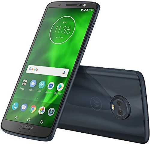 Motorola Moto G6 Plus XT1926 64GB 5.9", Dual Sim, GSM Unlocked International Model, No (Black/Blue) (Renewed)
