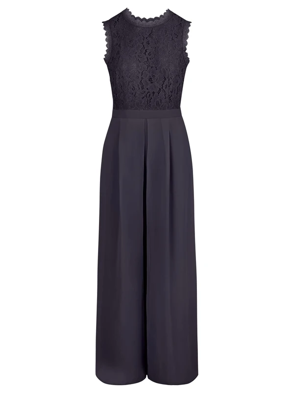 APART Fashion Women's Overalls Jumpsuit, Navy, 10