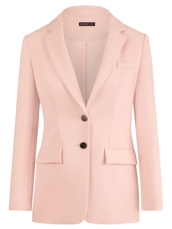 ApartFashion Women's Blazer (Classic), Powder, 8