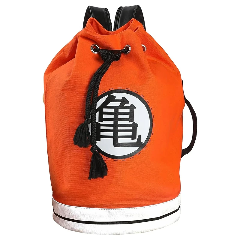 CYPBRANDS Dragon Ball - Petate, with Handles and Interior Compartments, Goku Design, Red and Black, Official Product orange, 44 centimetros - Image 1