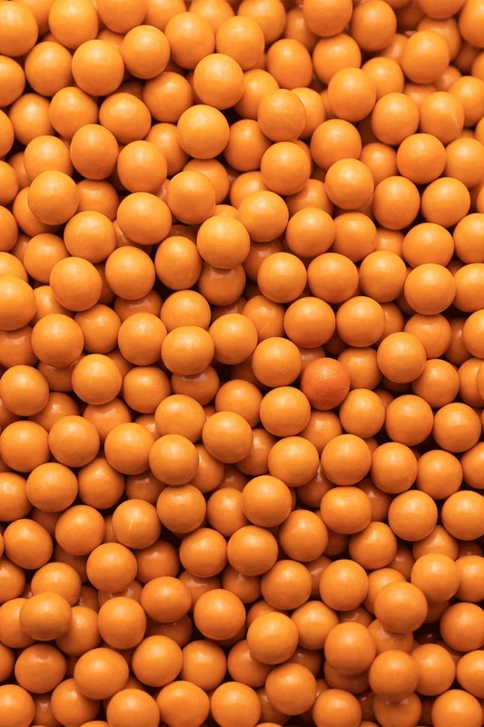 SPRINKLY - Polished Chocolate Balls (Large/10mm) - Orange - 1kg