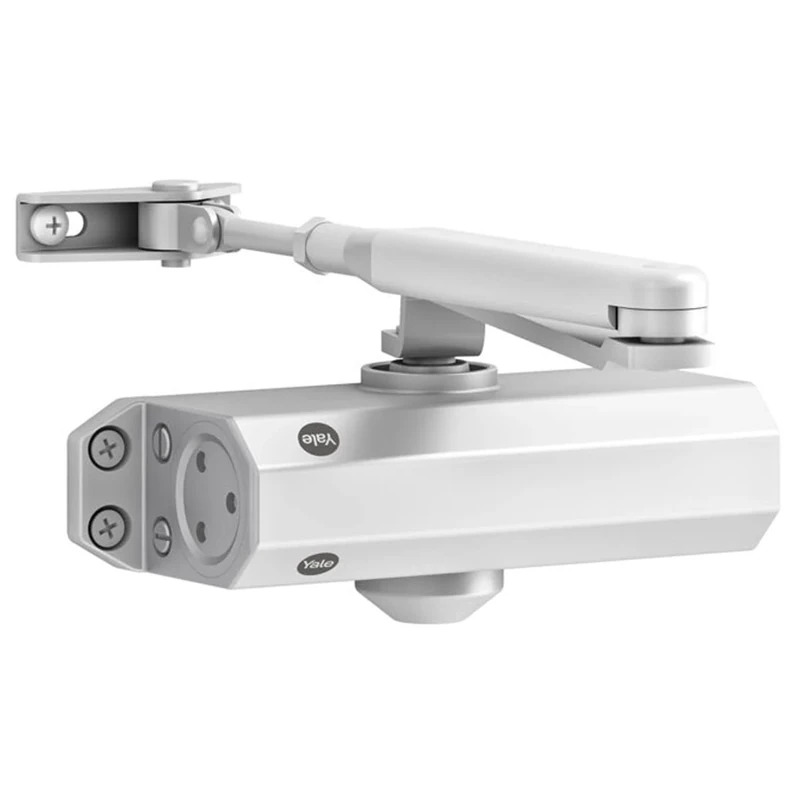 Yale 3500-0004-50 Door Closer with Retainer Arm White 3500 Series Body + Arm Retainer Box