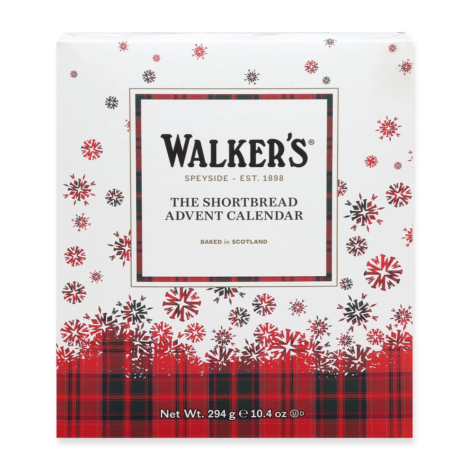 Walker’s 2025 Advent Calendar with Shortbread Cookies from Scotland (294g) Limited Edition Cookie Box with Christmas Cookies in Various Shapes and Flavours