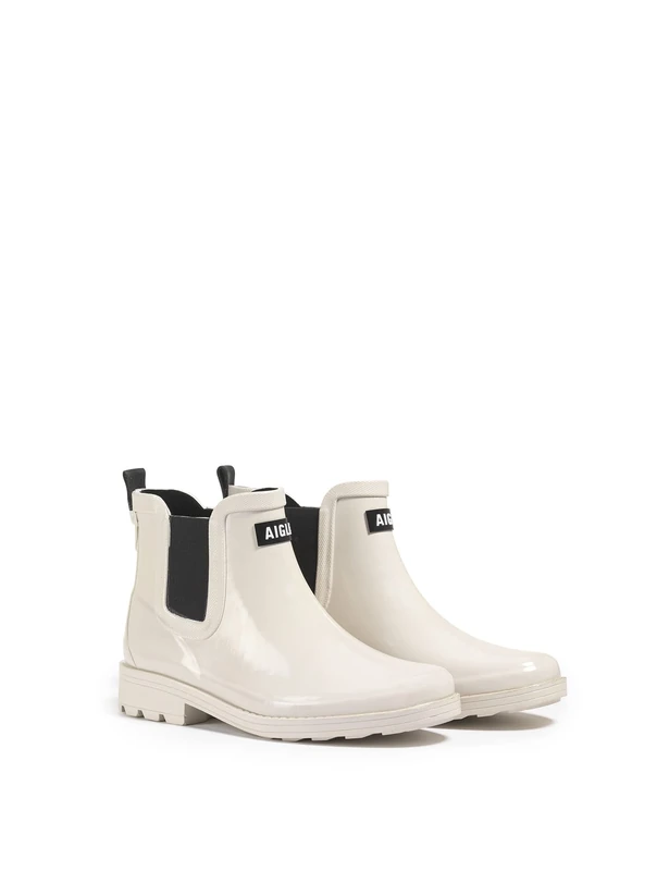 Aigle Carville 2 Women's Rain Boot, Sand, 3.5 UK