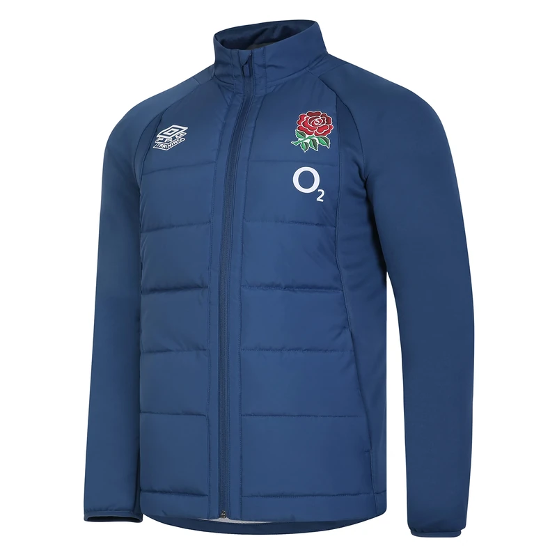 Umbro Men's England Thermal (O2) Jacket, Ensign Blue Bachelor Button, L UK