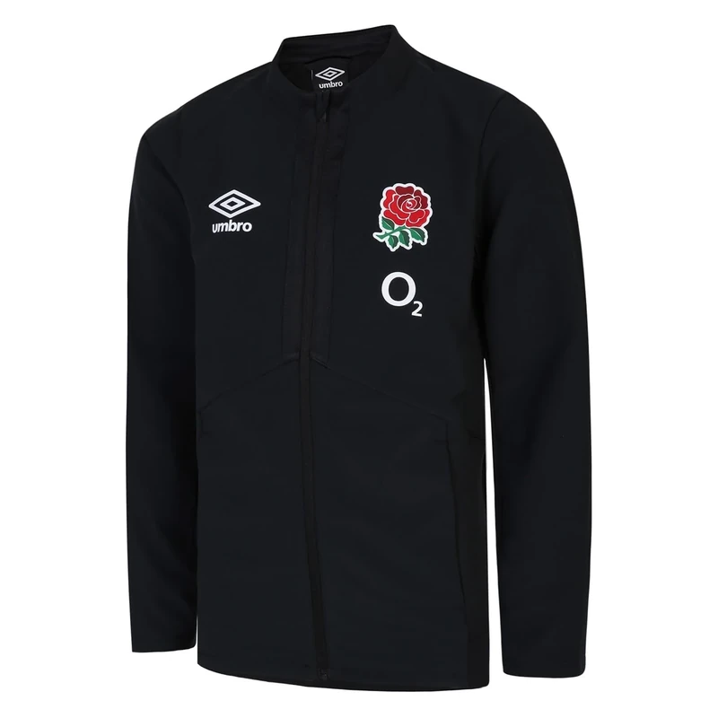 Umbro Unisex England Anthem (O2) Jnr Jacket, Black, YXL UK