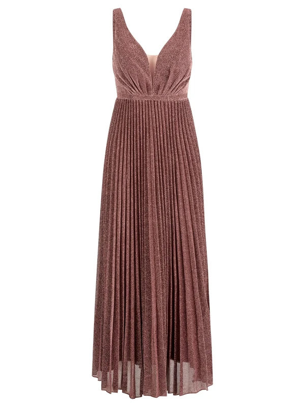 ApartFashion Women's Evening Dress, Dark Rose Metallic, 10