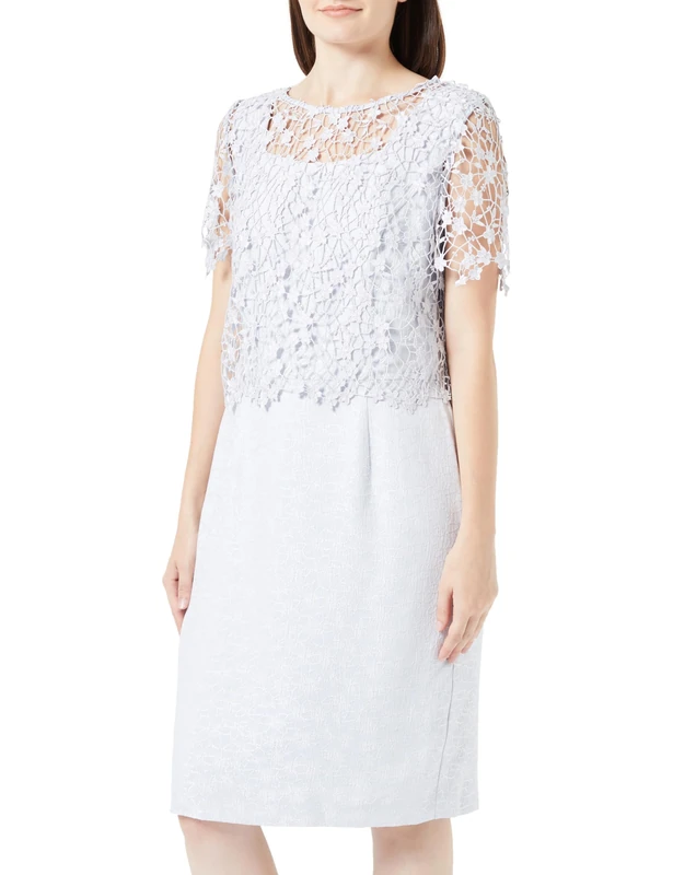ApartFashion Women's 2-in-1 lace Dress, lightblue, 20
