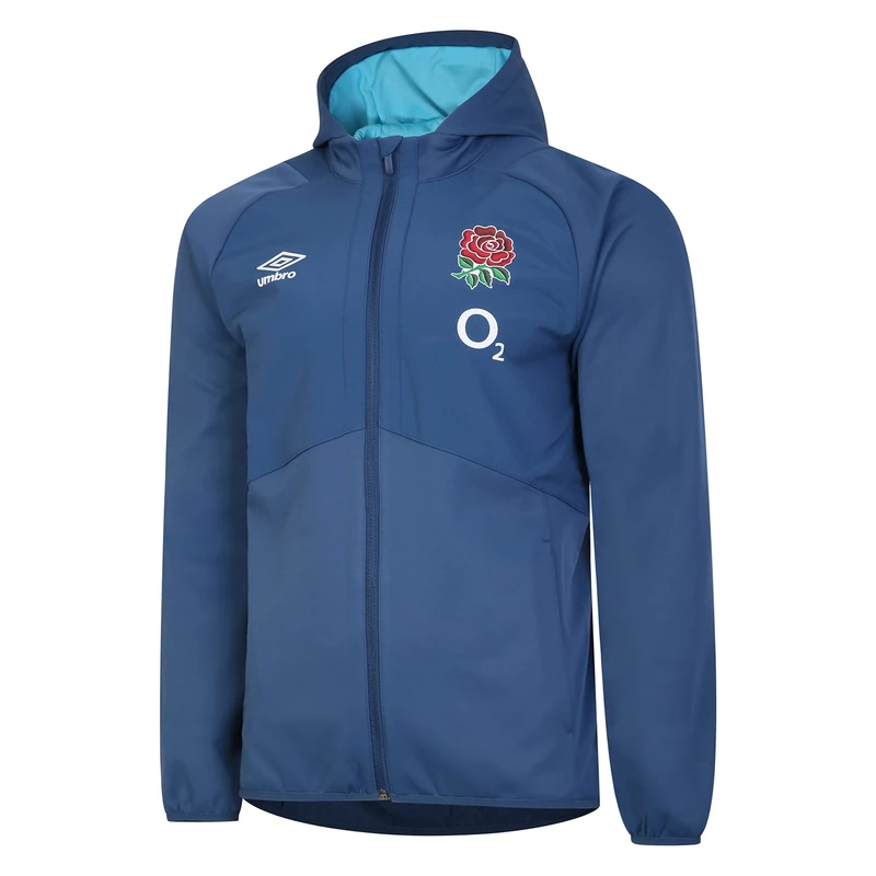 Umbro Male England Full Zip (O2) Jacket, Ensign Blue Bachelor Button, 3XL UK