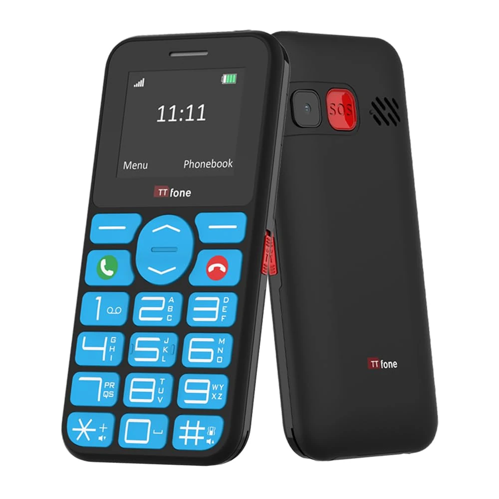 TTfone TT190 Big Button Basic Senior Unlocked Emergency Mobile Phone - Simple Cheapest Phone (with Dock Charger)