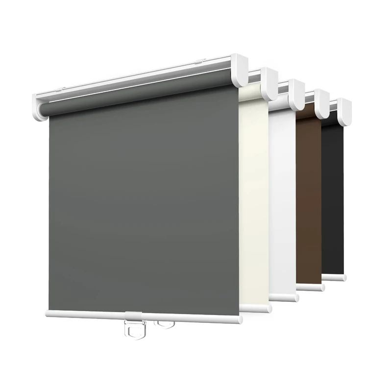 LazBlinds No Drill Cordless Roller Shades, 34x72, Grey