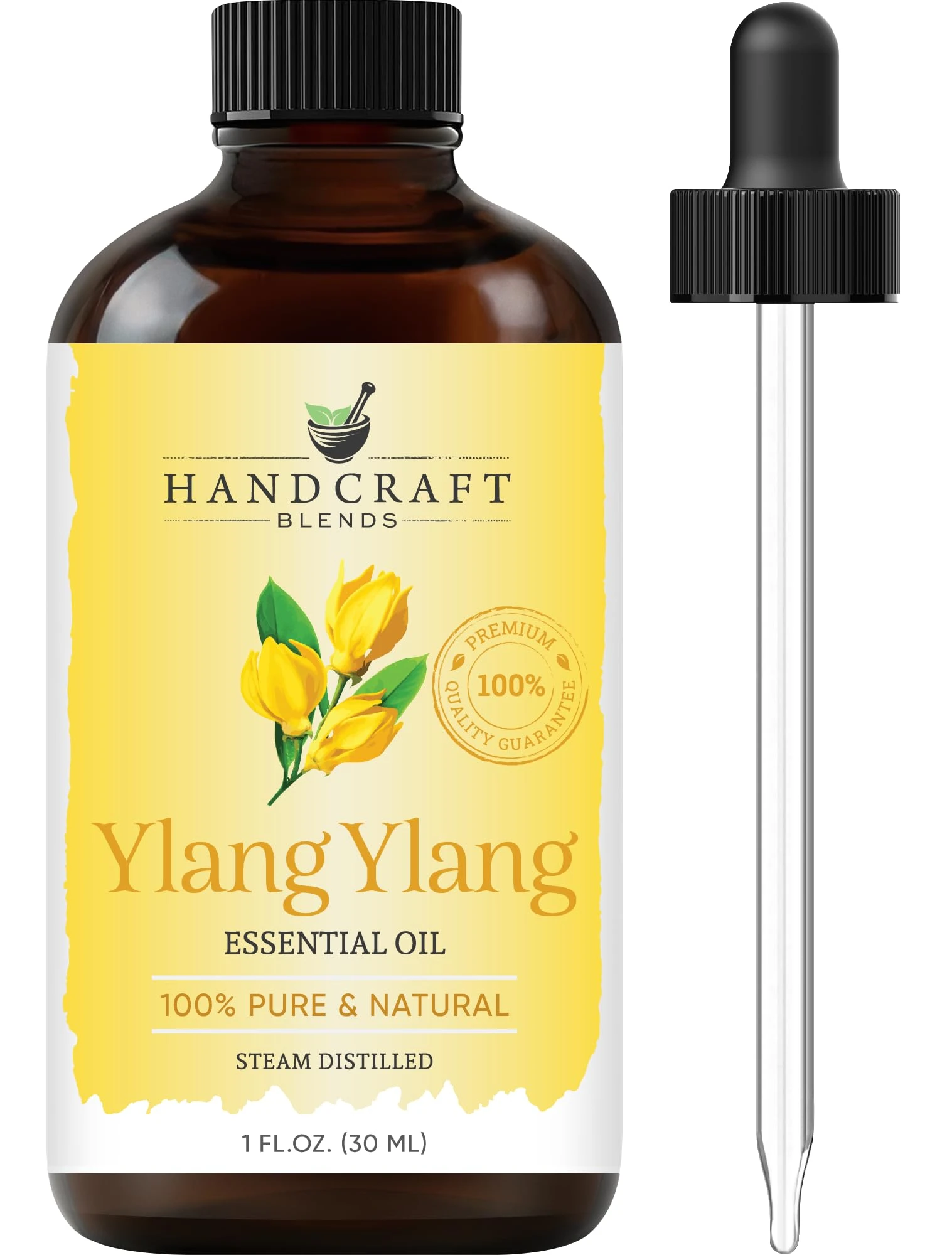 Handcraft Blends Ylang Ylang Essential Oil - 100% Pure and Natural - Premium Grade Essential Oil for Diffuser and Aromatherapy - 30 ml