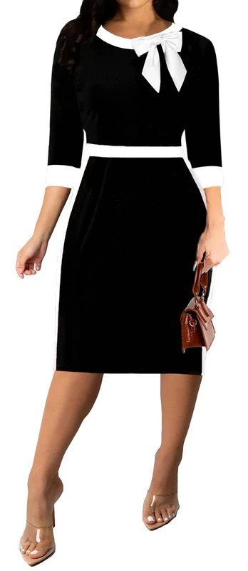 Xinlees Women's Sexy Sparkly Dress Party Bodycon Long Sleeve Glittery Club Mini Cocktail Outfits, Black White Z, Large