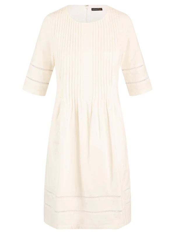 ApartFashion Women's Dress, Cream, 20