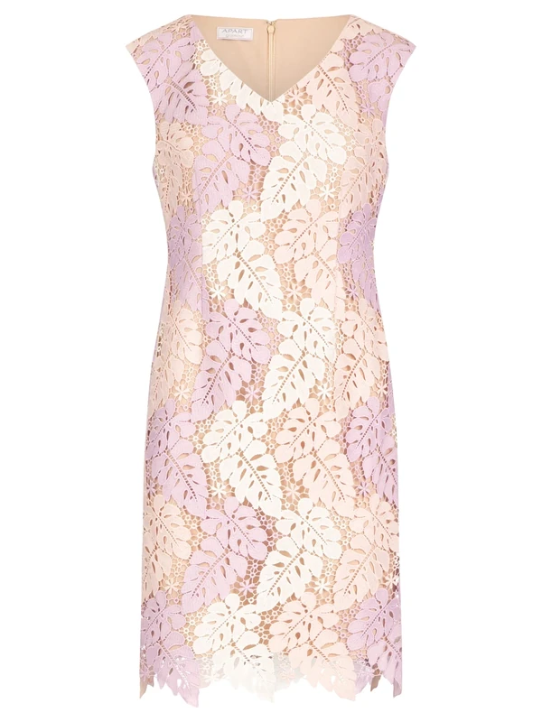 ApartFashion Women's Lace Dress, Purple/Multi-Coloured, 8