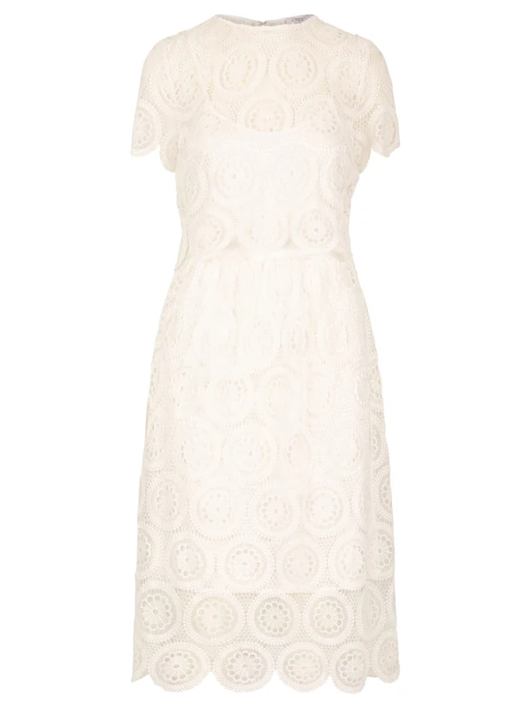 ApartFashion Women's Lace Dress, Cream, 16