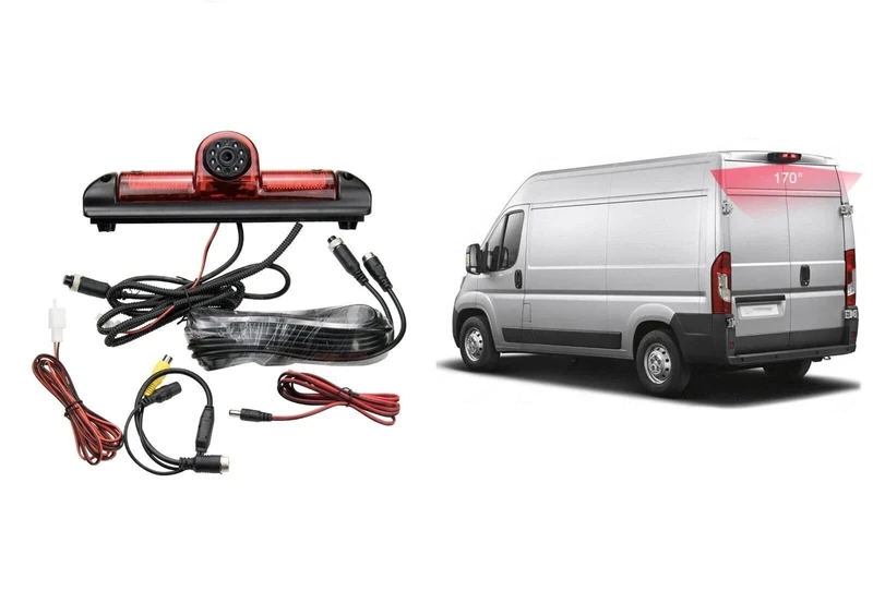 Brake Light Rear View Camera Backup Compatible with Fiat Ducato Citroen Relay Peugeot Boxer
